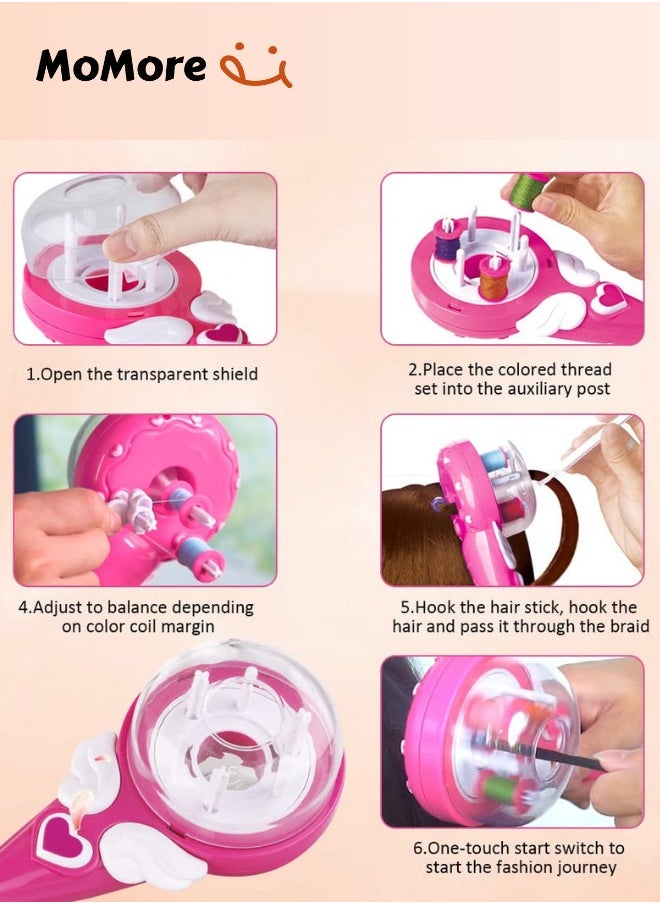 Momore Braiding Machine Creative Electric Quick Automatic Hair For Girls Toy Accessory Set  - Image 4