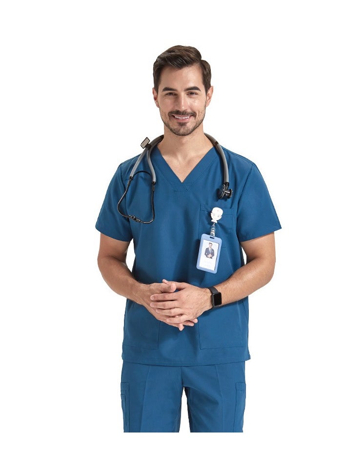 KUYING New V-neck Split Anti Wrinkle Split Medical Uniform  - Image 1