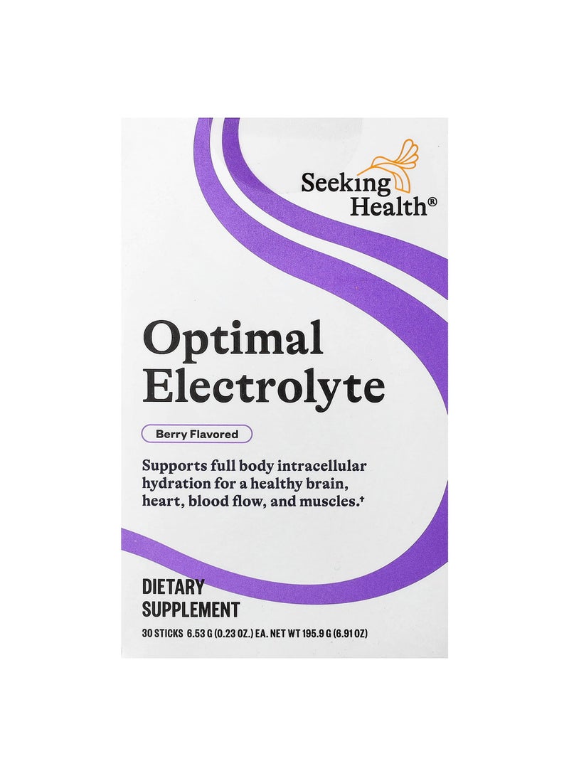 Seeking Health Optimal Electrolyte, Berry, 30 Sticks, 0.23 oz (6.53 g) Each