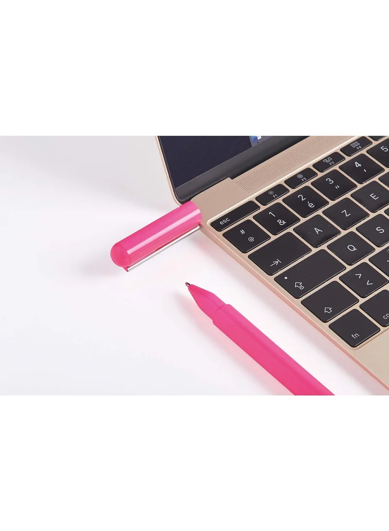 LEXON Glossy PINK C-Pen Black Ink Ballpoint Pen With USB-C Flash Memory  | Best Price UAE