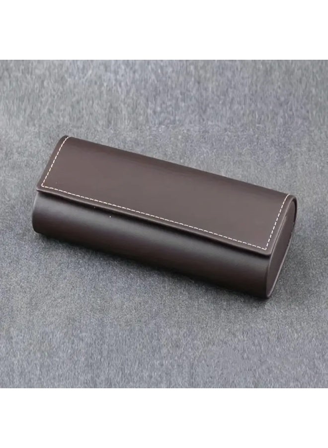 Vintage Minimalist Glasses Case - Beige, Super Lightweight Pressure-Resistant