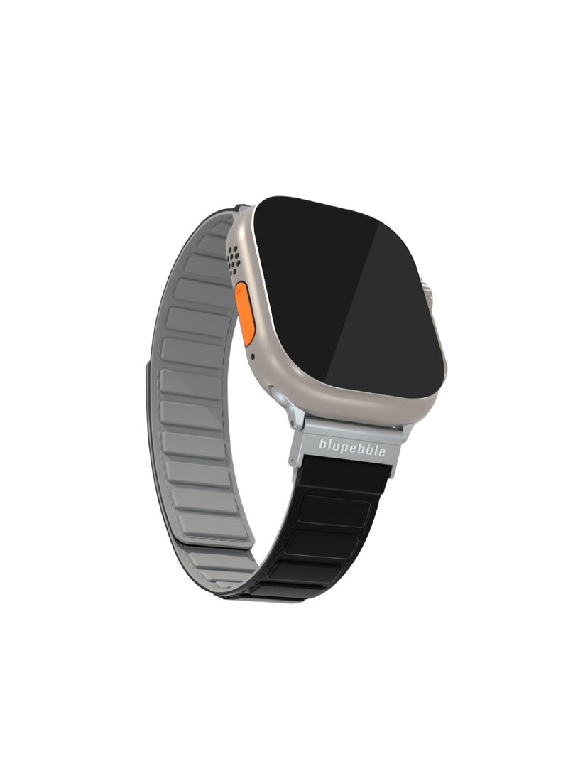 blupebble - Silicone Reversible Magnetic Strap for Apple Watch Ultra 49/45/44/42MM Compatible with Series 8 | 7 | 6 | 5 | 4 | 3 | SE - Image 1