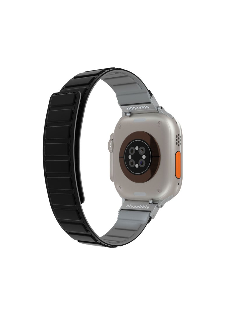 blupebble - Silicone Reversible Magnetic Strap for Apple Watch Ultra 49/45/44/42MM Compatible with Series 8 | 7 | 6 | 5 | 4 | 3 | SE - Image 1