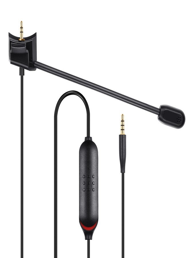 weishan Detachable Mic Replacement for Bose QuietComfort 35 II(QC35 II) & Quiet Comfort 35(QC35) Headphones, Boom Gaming Microphone with Mute Switch for Xbox One, PS4, PS5, PC - Image 1