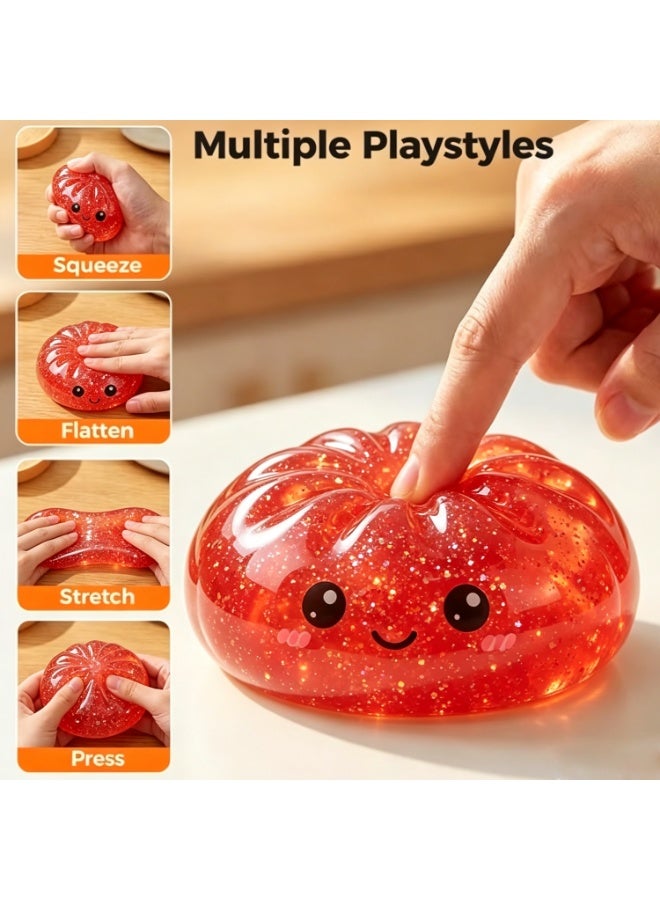 Glitter Dumpling Squishy Toy, Sensory Toy with Steamer Box Dumpling Squish-y for Kids and Adults - Image 4
