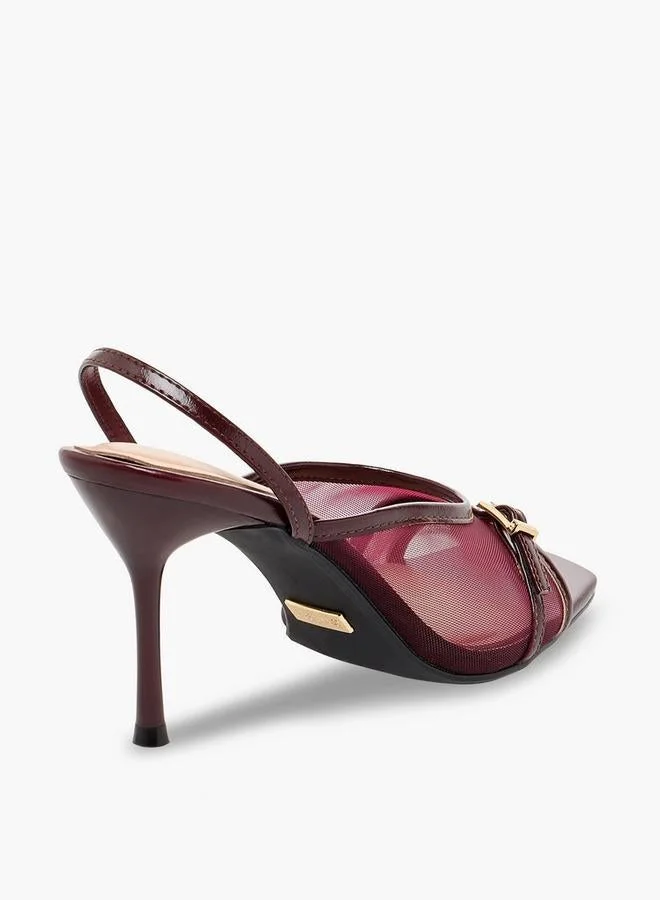 Celeste BURGUNDY Women Stiletto Heel Sandals for Women | Best Price UAE