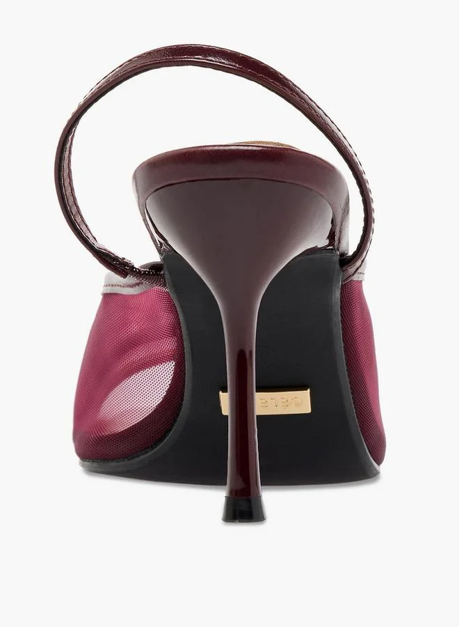 Celeste BURGUNDY Women Stiletto Heel Sandals for Women | Best Price UAE