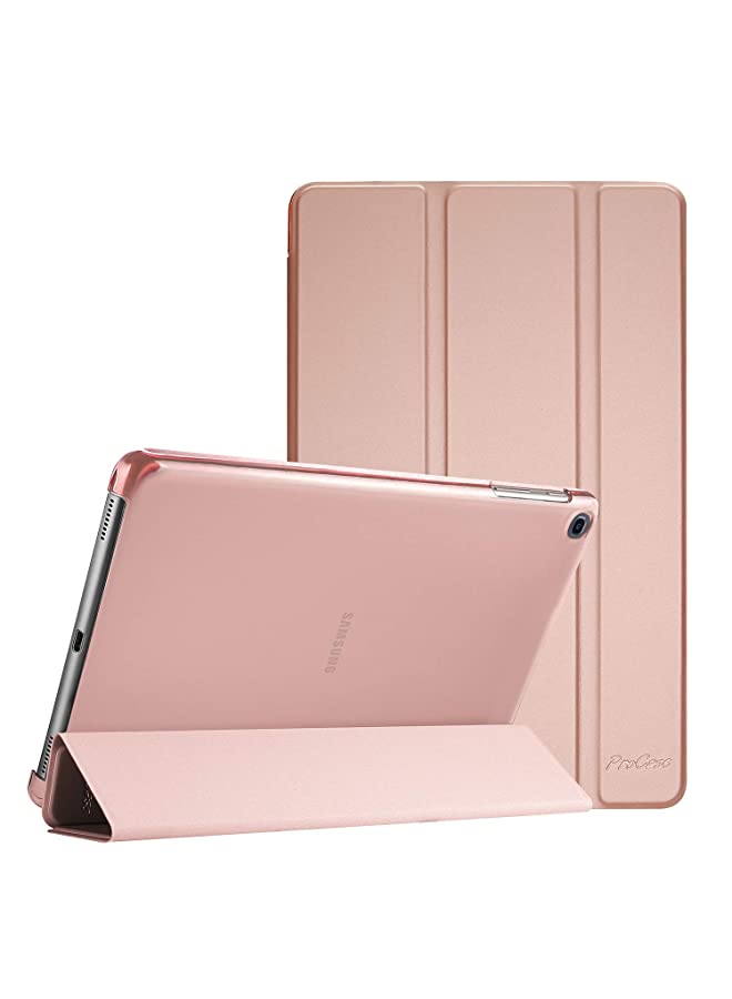 Procases ProCase Galaxy Tab A 10.1 Case 2019 Model T510 T515 T517, Slim Lightweight Stand Case Shell Cover for 10.1 Inch Galaxy Tab A Tablet SM-T510 SM-T515 SM-T517 2019 Release -Rosegold - Image 1