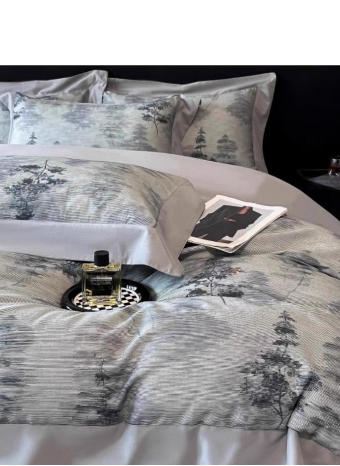 Generic Fitted Sheet Style — ﻿ High End Pure Cotton Thick Printed Bedding Four Piece Set  - Image 4