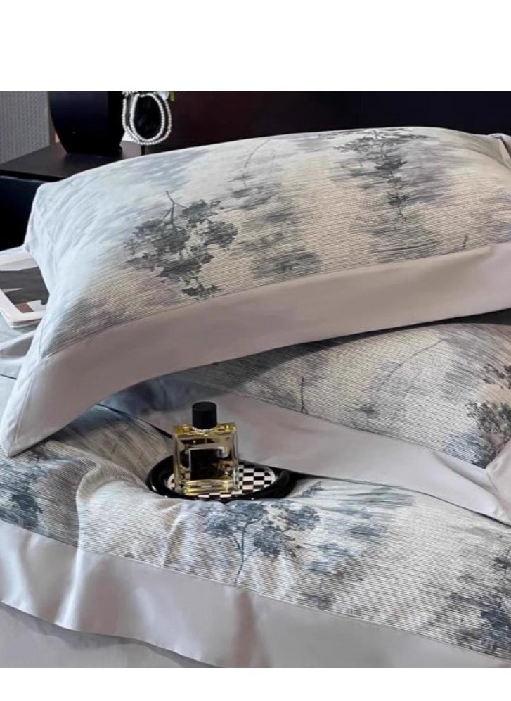 Generic Fitted Sheet Style — ﻿ High End Pure Cotton Thick Printed Bedding Four Piece Set  - Image 3