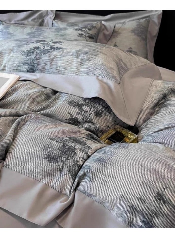 Generic Fitted Sheet Style — ﻿ High End Pure Cotton Thick Printed Bedding Four Piece Set  - Image 2
