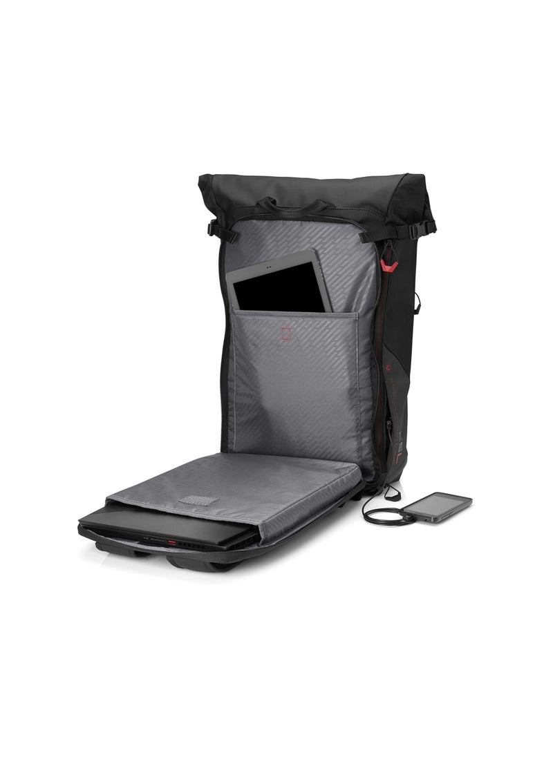 OMEN by HP Transceptor 15.6-inch Rolltop Backpack