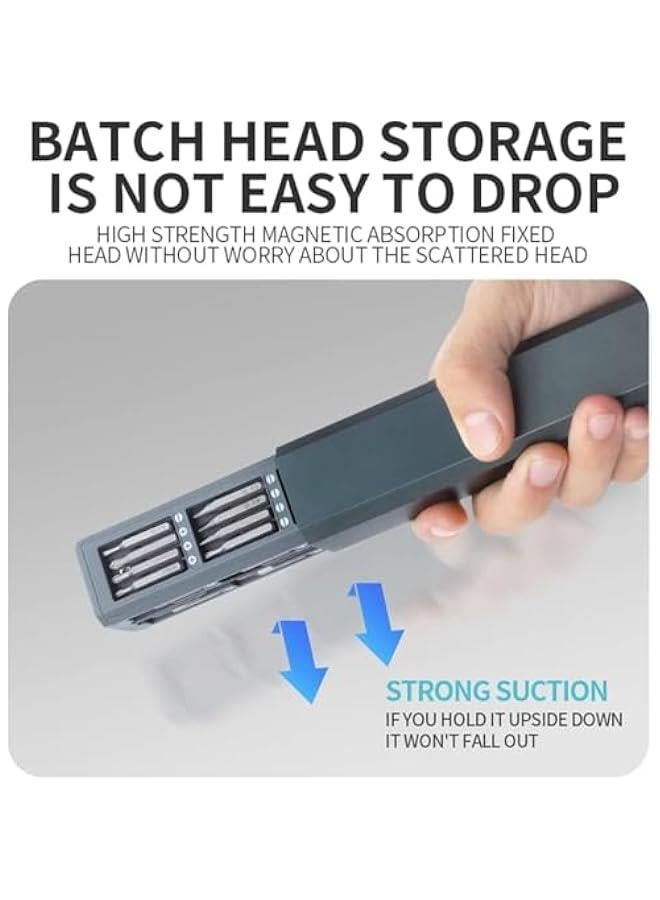 مجموعة مفكات براغي دقيقة 44 في 1 من توريسيك، مجموعة مفكات براغي مغناطيسية صغيرة مع حافظة، مجموعات اصلاح من الستيل للكمبيوتر واللابتوب والكاميرا والجوال والساعات والنظارات - Image 5