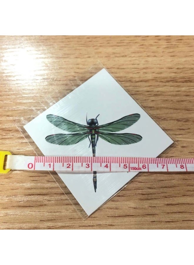 3 Sheets Colourful Dragonfly Temporary Tattoo Stickers Small Pattern Shoulder Arm Ankle Realistic Fake Tattoo - Image 5