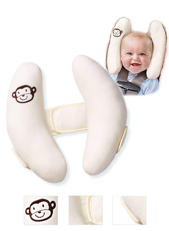 Adjustable Infants and Baby Neck Head Support, U-Shape Children Travel Pillow Cushion for Car Seat, Offers Protection Safety for Kids - Image 1