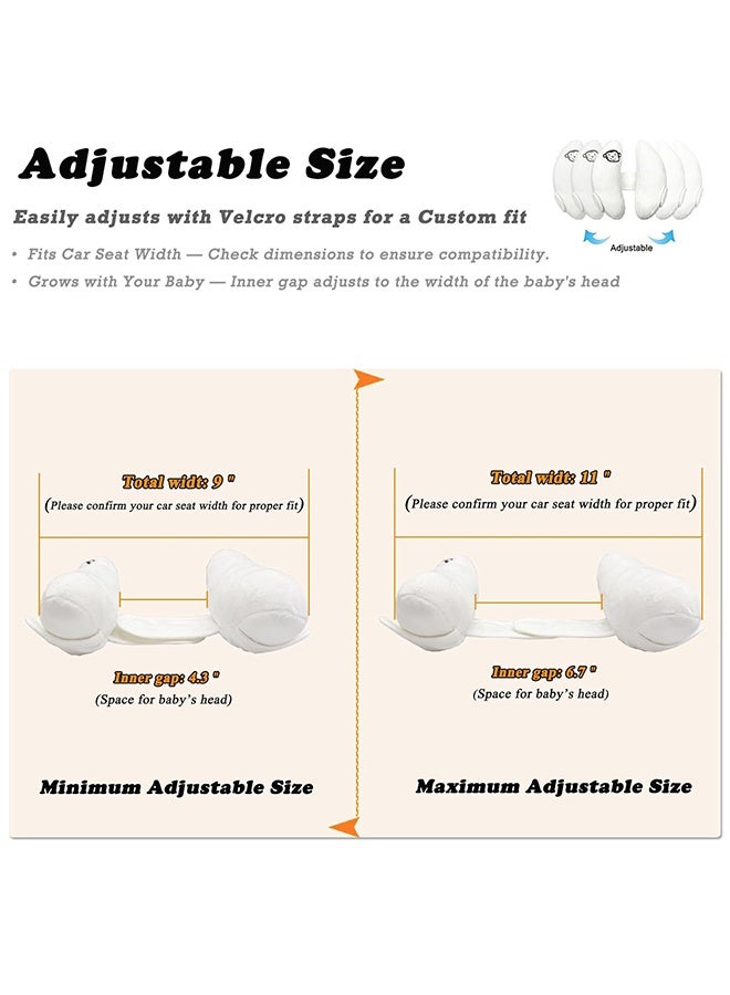 Adjustable Infants and Baby Neck Head Support, U-Shape Children Travel Pillow Cushion for Car Seat, Offers Protection Safety for Kids - Image 2