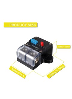 KASTWAVE 300A Circuit Breaker, Resettable Circuit Breaker, 300 amp Self Recovery Circuit Breaker, DC Circuit Breaker, Smart Circuit Breaker, Manual Reset Button for Car Audio and Amps  - Image 5