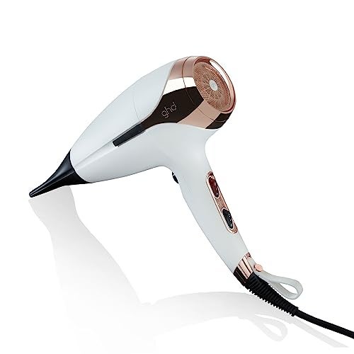 ghd Helios Professional Hair Dryer - Advanced 1875W Blow Dryer with Aeroprecis Technology, 75mph Airflow, Ionic Frizz Control, More Shine, Lightweight Design and Low Noise - White - Image 1