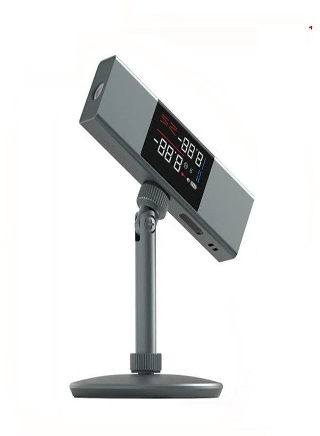 amiciSense Laser Angle Meter, Type-C Rechargeable Digital Protractor with 2 Axis Level, 2 HD Display and Retractable Aluminum Tripod Stand - Image 1
