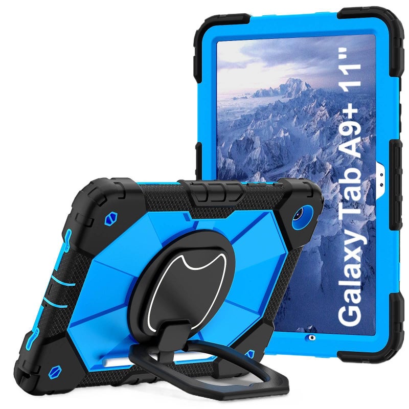 Black Samsung Tab Kids EVA Case Compatible with Samsung Galaxy Tab A9 Plus with Protective Cover Stand Function and Daily Tablet Carry - Senko Aura - Image 1