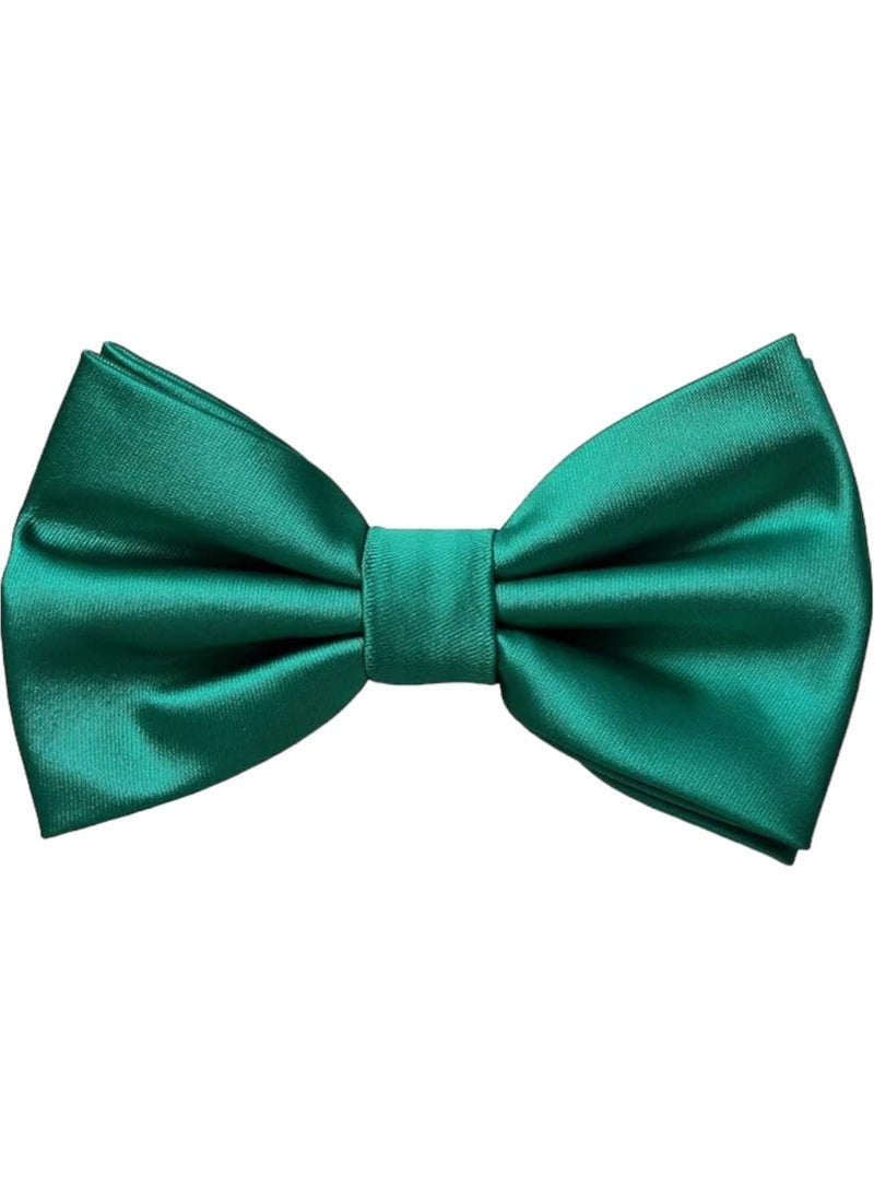 Trenderrs Men's Solid Color Satin Bow Tie  - Image 2