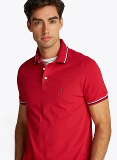 Logo Print Short Sleeve Tipped Polo Shirt - pzsku/Z4B5F0730DAE0C827E462Z/45/_/1734000924/5a480376-f934-4caf-87e9-aaa4d183b254