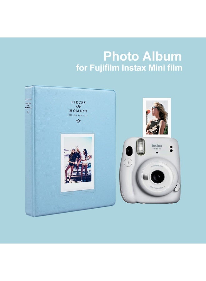 Amazing Works 128 Pockets Photo Album For Mini Fuji Instax 70 7S 8 25 50S 90 Polaroid Z2300 Polaroid Pic-300P Film Blue  - Image 2