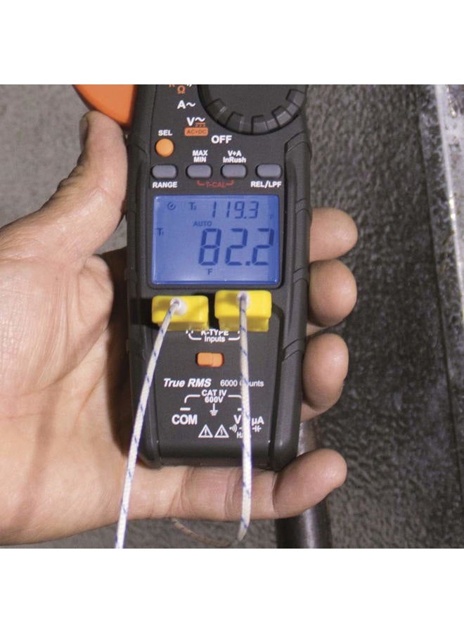 Klein Tools 69435 K-Type Thermocouple Replacement for Clamp and Digital Multi-Meters with Lead or Mini-Plug Inputs - Image 2