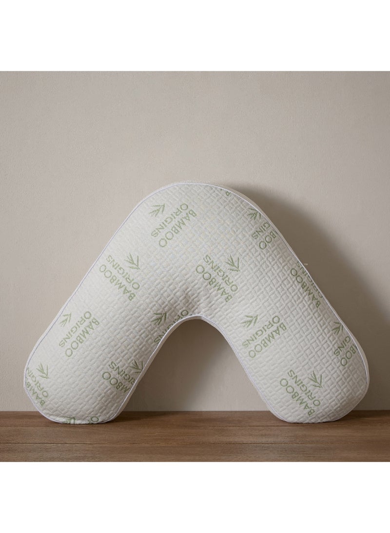 Home Box Cloud Comfort V Shaped Memory Foam Pillow 79 x 13 x 56 cm  - Image 2