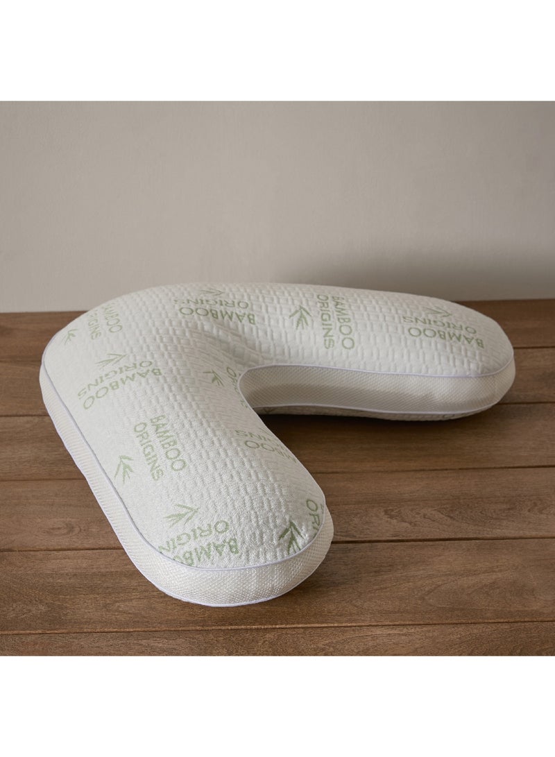Home Box Cloud Comfort V Shaped Memory Foam Pillow 79 x 13 x 56 cm  - Image 3