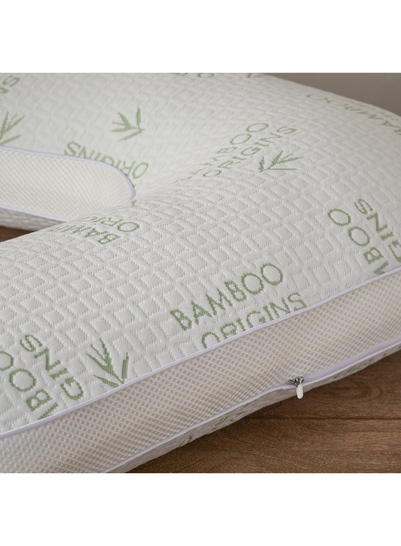 Home Box Cloud Comfort V Shaped Memory Foam Pillow 79 x 13 x 56 cm  - Image 5