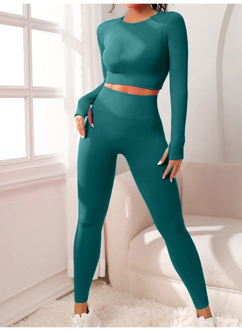 general Sportswear Women Seamless Yoga Clothes Fitness Suit Gym Clothing Workout Set - Image 1