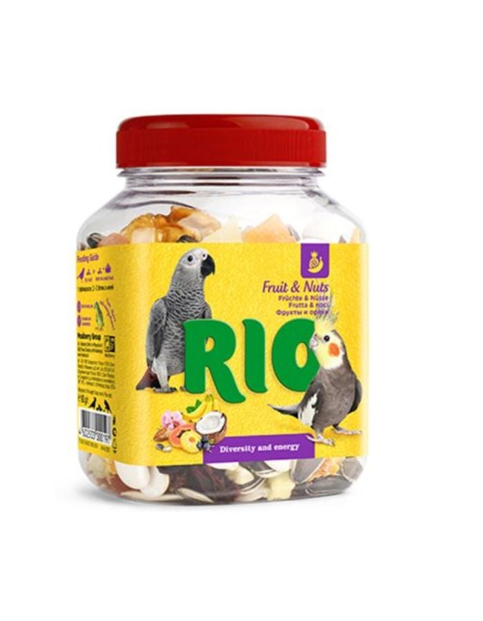 RIO Fruit & Nuts Mix – Natural Nutritious Treats for Birds 160g
