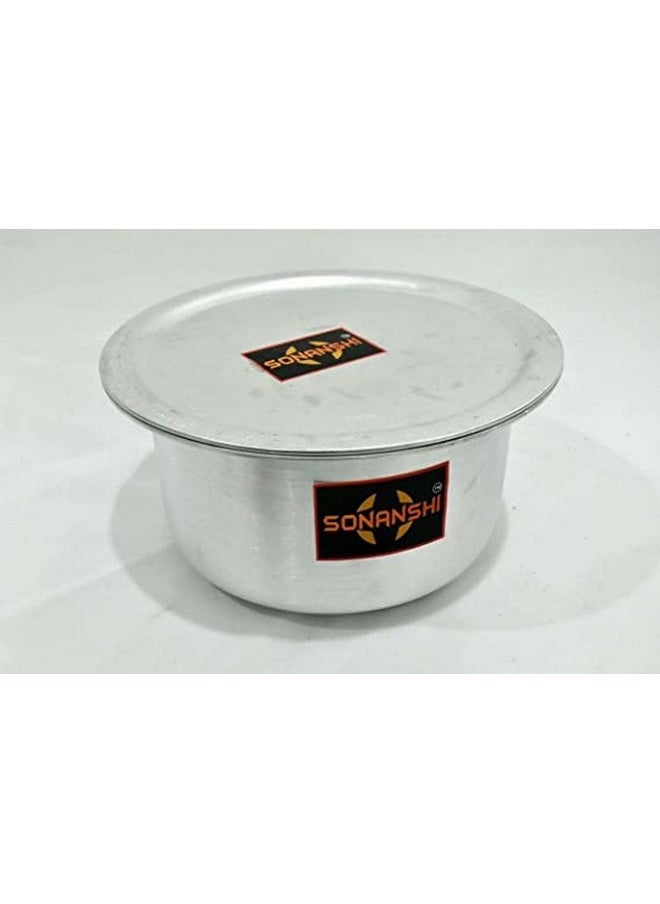 Sonanshi Sonanshi™ Aluminium Patila/Bhagona/Tapeli/Saucepot/Handi Set with LID (Pack of 3) (3,5 & 7 litres)  - Image 2