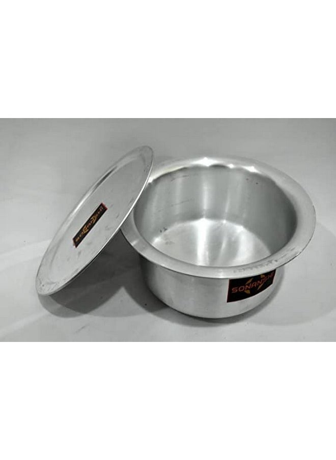 Sonanshi Sonanshi™ Aluminium Patila/Bhagona/Tapeli/Saucepot/Handi Set with LID (Pack of 3) (3,5 & 7 litres)  - Image 3