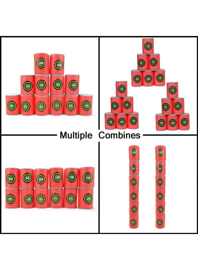 POKONBOY 30Pcs Soft Bullet Target Eva Bullet Dart Target Compatible With Nerf Blasters Guns(2.36×1.57 Inch) (30 Pack) - Image 5