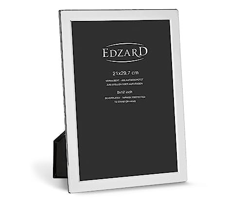 Edzard photo frame Salerno for photo DIN A4 8 x 12 in silver plated tarnish protected picture frame for certificates