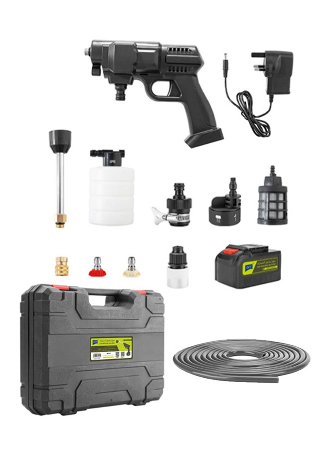 دي بي تي مجموعة غسيل السيارة المحمولة ذات الضغط العالي مجموعة غسيل تعمل بالضغط العالي مع خرطوم اسود حمولة 25 بار - Image 2