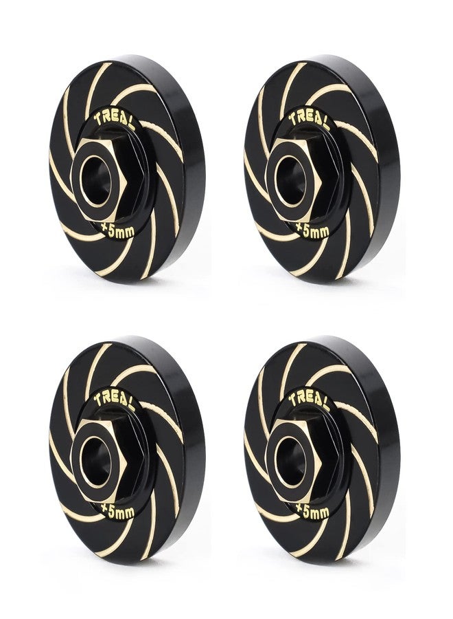 TREAL Brass Extended Wheel Hubs Wheel Spacers Weights +5mm (4p) for FMS FCX24 - Image 3