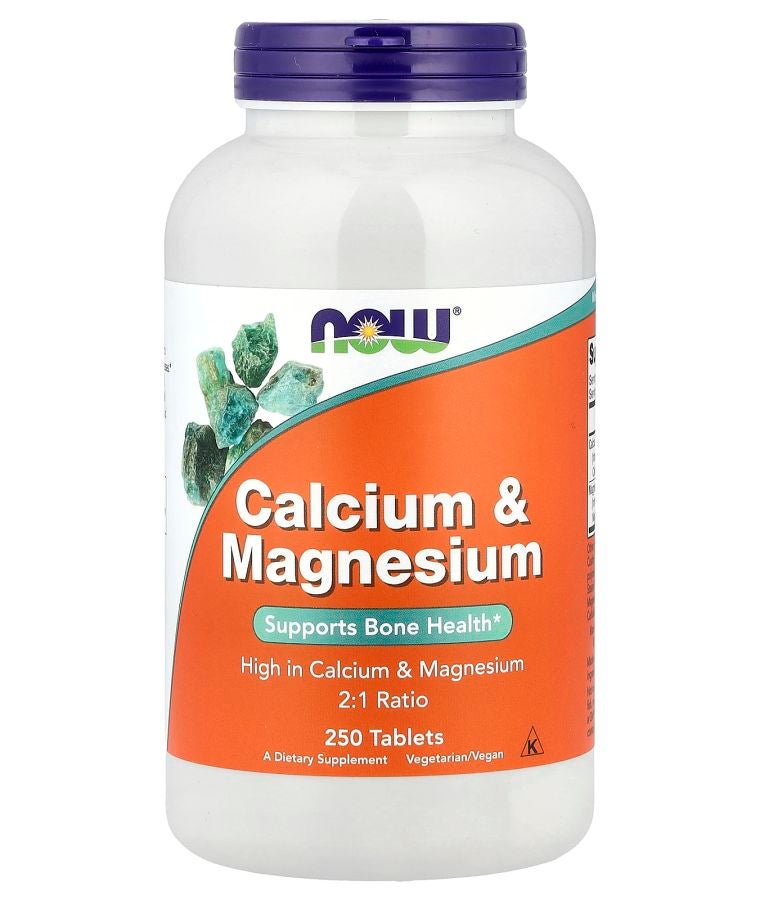 now Calcium & Magnesium 250 Tablets
