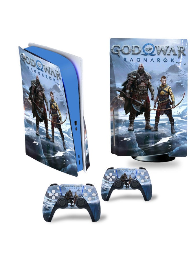 general PS5 CD-ROM Game Machine Sticker Cool Host Sticker Protective Film Theme Sticker-Color:XY-PS5Disk-2022 - Image 1