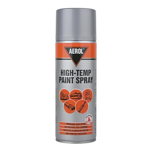 AEROL High-Temp Paint Spray, Grade 6351 (300 g, Silver) – Primerless, Heat-Resistant Anti-Corrosion Coating for Silencers, Furnaces, Generators, and Barbeque Equipment - Image 1