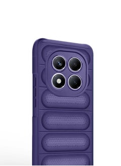 Wtech Xiaomi Redmi Note 14 Pro 5G 2025  Premium Translucent within Air Bag TPU with Band Texture Case Cover - Eggplant Purple  - Image 2