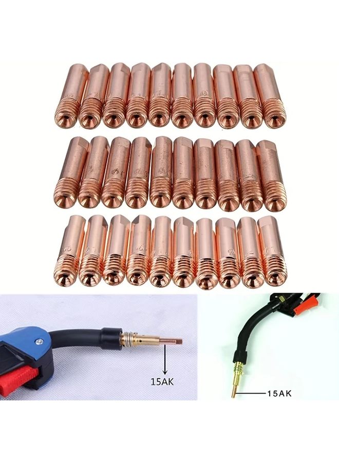 فوهة شعلة اللحام MIG MAG 1 0 مم طرف تلامس نحاسي 10 قطعة - Image 1