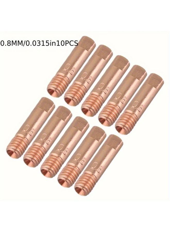 فوهة شعلة اللحام MIG MAG 1 0 مم طرف تلامس نحاسي 10 قطعة - Image 5