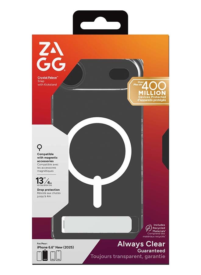 ZAGG Crystal Palace Snap Case MagSafe for Apple iPhone 17 Air - Clear - Image 1