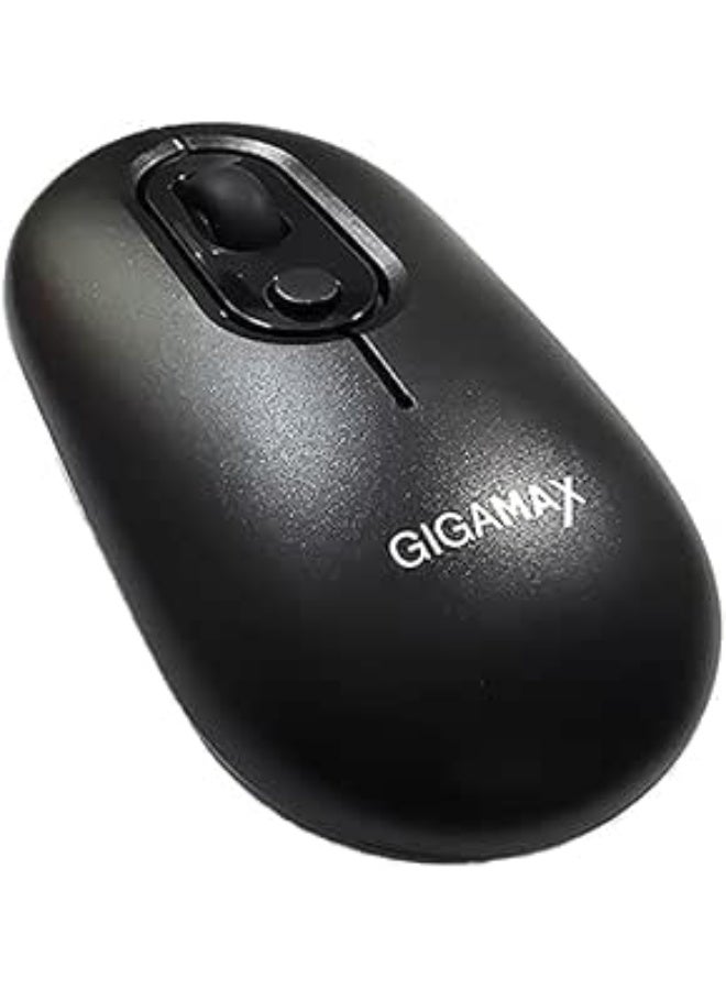 جيجاماكس ماوس مكتب لاسلكي GIGAMAX G-1300 – ماوس بوظيفة مزدوجة (سلكي / لاسلكي) مع 3 أوضاع اتصال (بلوتوث + 2.4 جيجا + سلكي USB)، دقة 1600 DPI، 4 أزرار عملية، بطارية قابلة لإعادة الشحن طويلة الأمد، متوافق مع الكمبيوتر، اللابتوب، وMac - Image 2