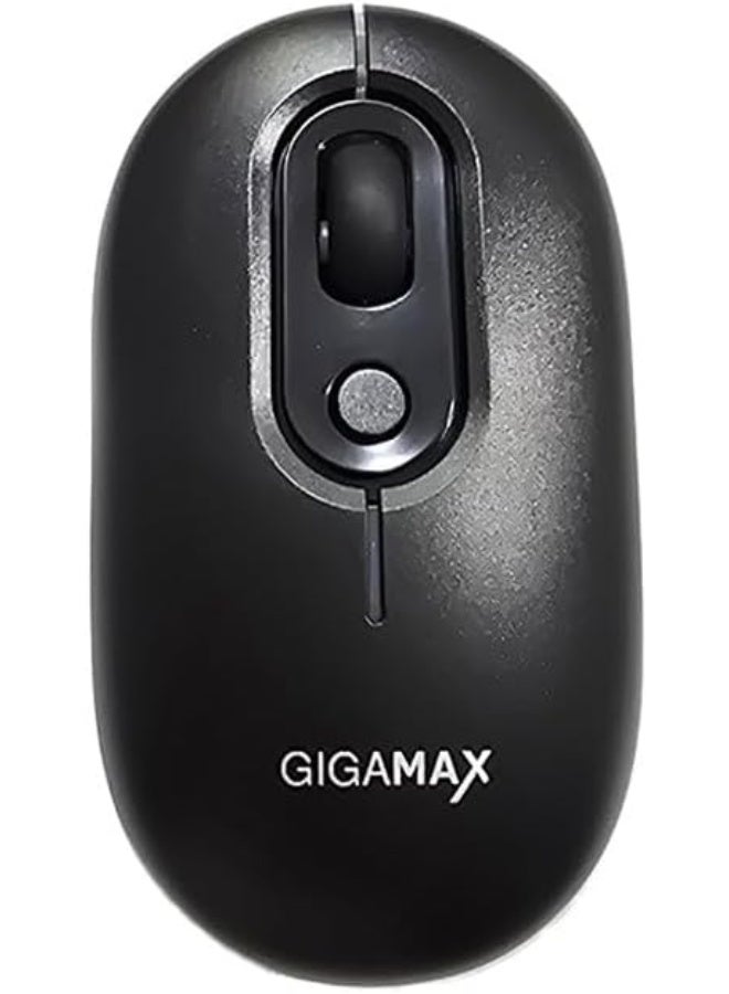 جيجاماكس ماوس مكتب لاسلكي GIGAMAX G-1300 – ماوس بوظيفة مزدوجة (سلكي / لاسلكي) مع 3 أوضاع اتصال (بلوتوث + 2.4 جيجا + سلكي USB)، دقة 1600 DPI، 4 أزرار عملية، بطارية قابلة لإعادة الشحن طويلة الأمد، متوافق مع الكمبيوتر، اللابتوب، وMac - Image 4