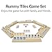 MIDOLITE Rummy Cube 6 Player Edition with 6 Wooden Racks Rummy Cube Game with Case 6 Players with Portable Case 160 Tiles Rummy Cube Travel Game Set for Family Adults Kids - Image 4