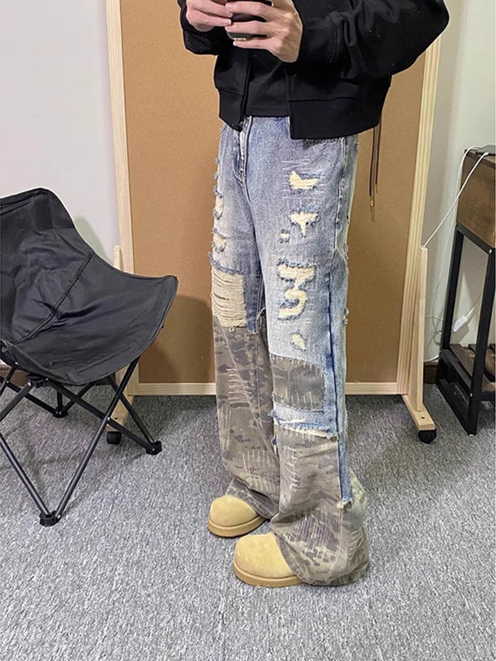 Unisex Casual Daily Denim Jeans - Image 1